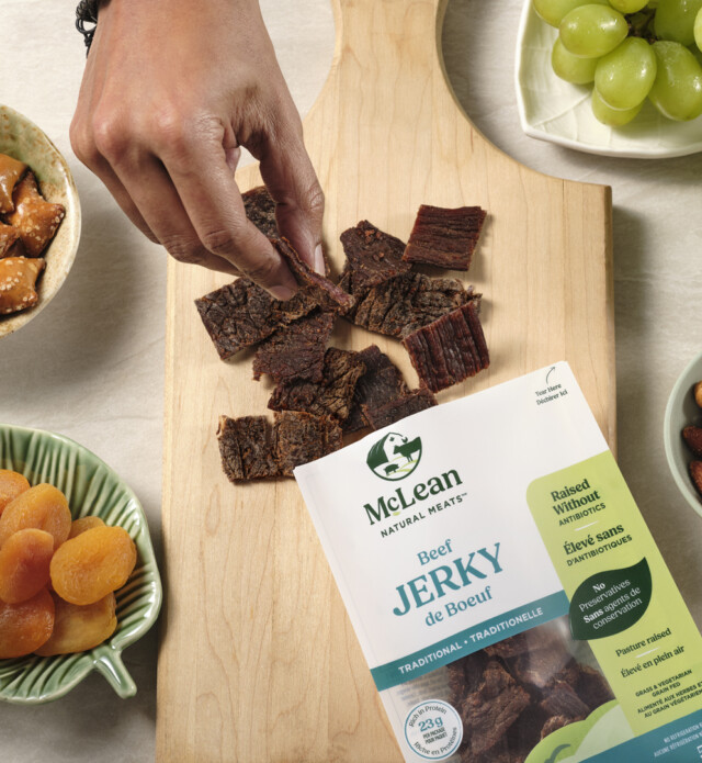 Close-up of dried meats.