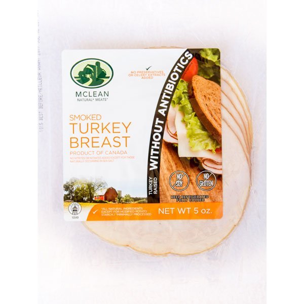 Usa Line Sliced Smoked Turkey Breast Mclean Meats Clean Deli Meat