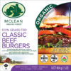 McLean Meats Organic Beef Burger