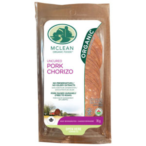 McLean Meats - Organic Sliced Chorizo Salami