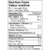 McLean Meats - Organic Pork Cheese Smokies - Nutrition Facts