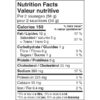McLean Meats - Organic Country Maple Pork Breakfast Sausages - Nutrition Facts