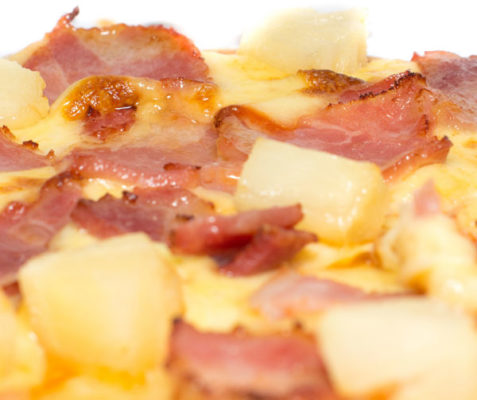 Turkey Bacon Pineapple Pizza