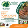 McLean Meats Organic BBQ Pork Chops Front Label