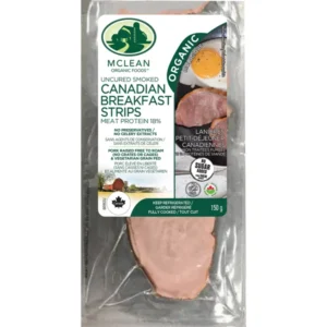 Organic Canadian Breakfast Strips (Back Bacon)